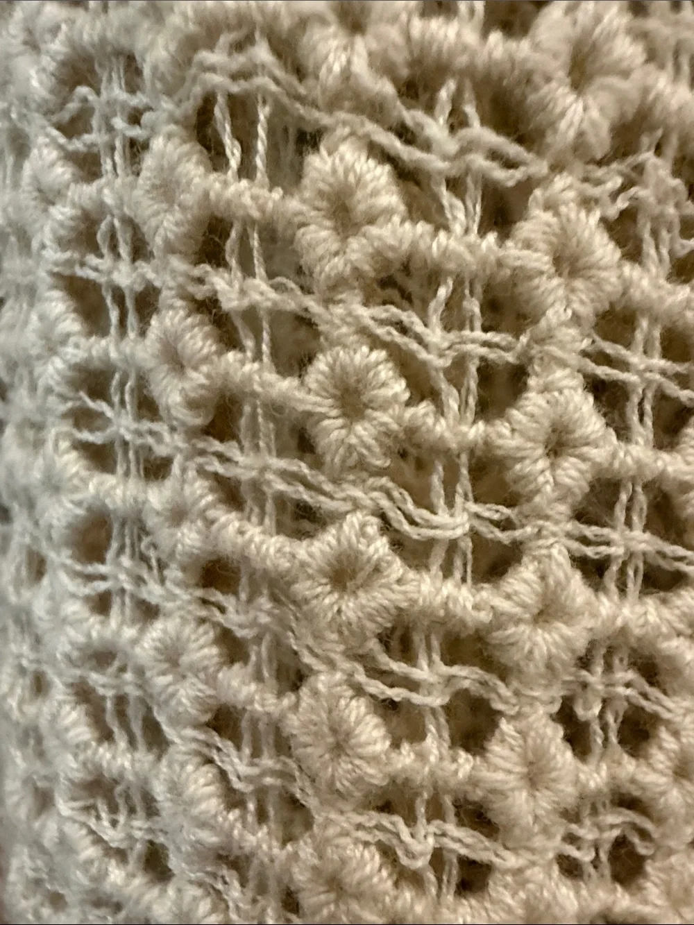 Soft Surroundings Crochet Lace Cover - Cream